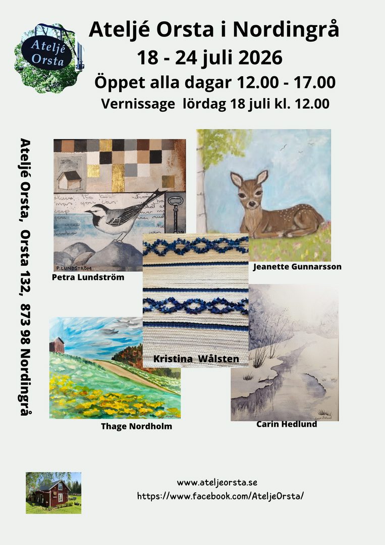 Sommarutställning i Ateljé Orsta